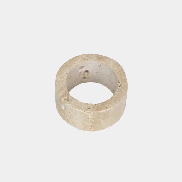 Travertine Serviettring, Beige
