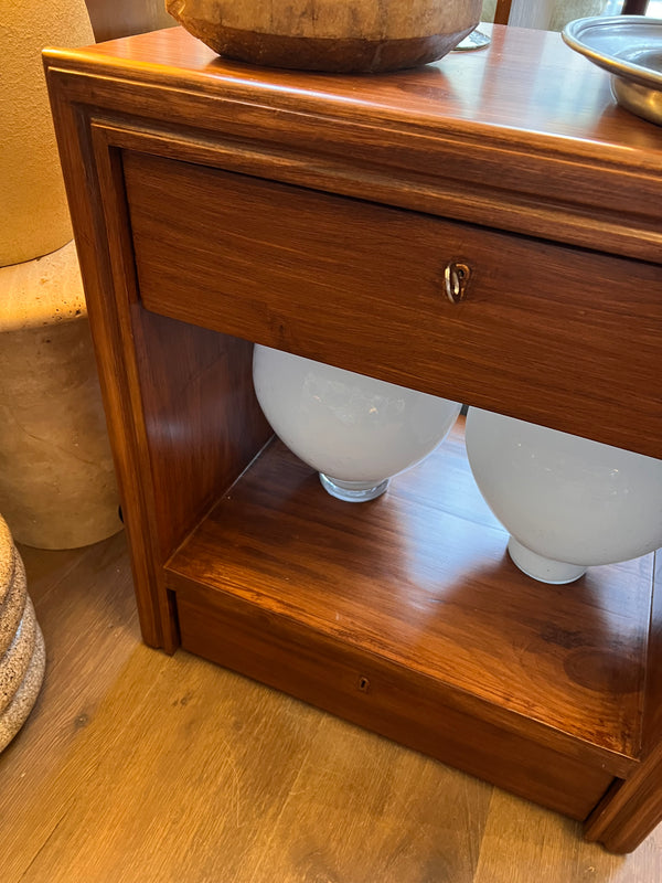 Side table / bedside table solid wood