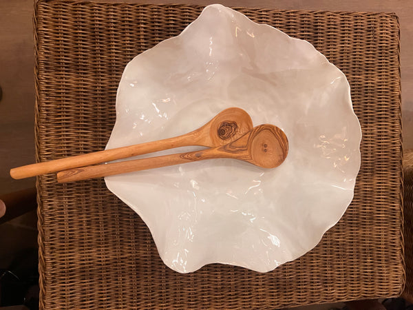 Wooden salad cutlery/spoon