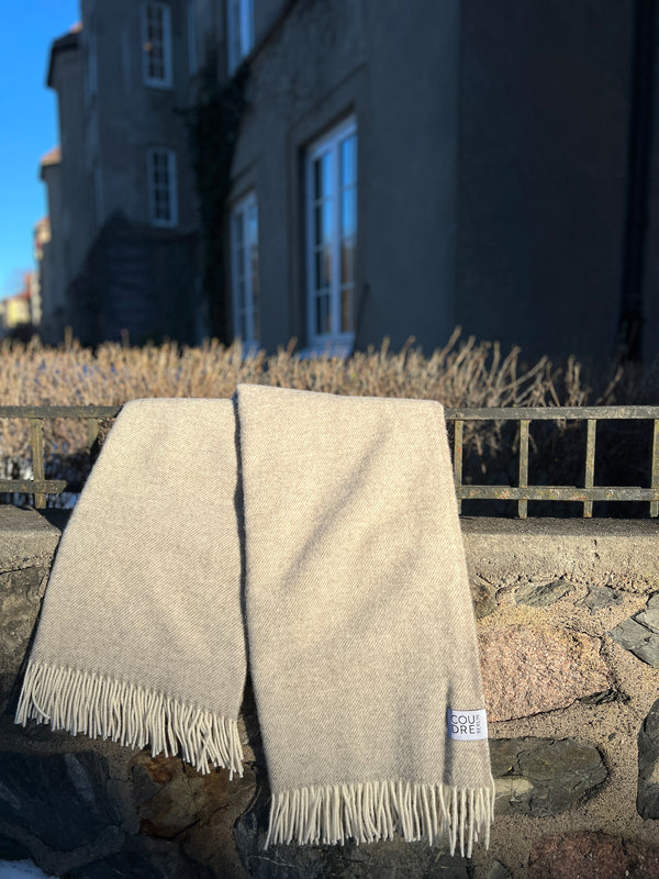 Wool blanket, Beige