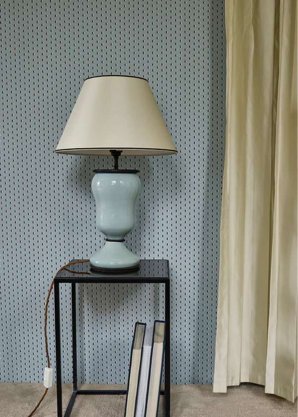 Helene Blanche Tapet, Cubism Blue Porcelain