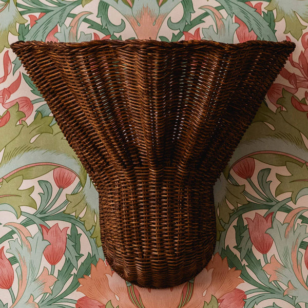 Rattan wall lamp Tulip large