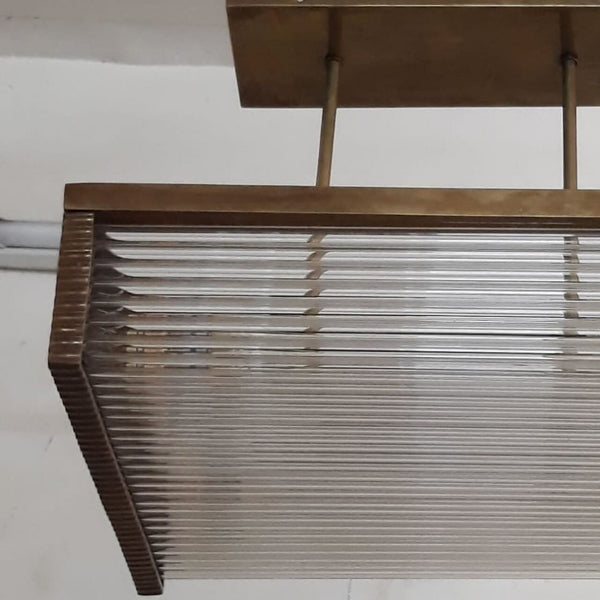 Brass & Glass Ceiling Lamp
