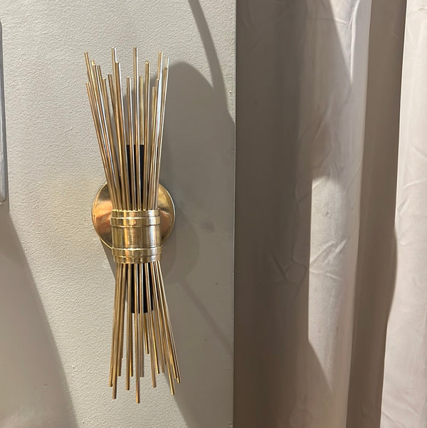 Art deco wall sconce brass