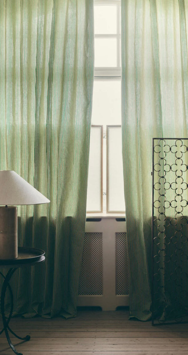 Helene Blanche Tekstil, Moiré Stripe Emerald