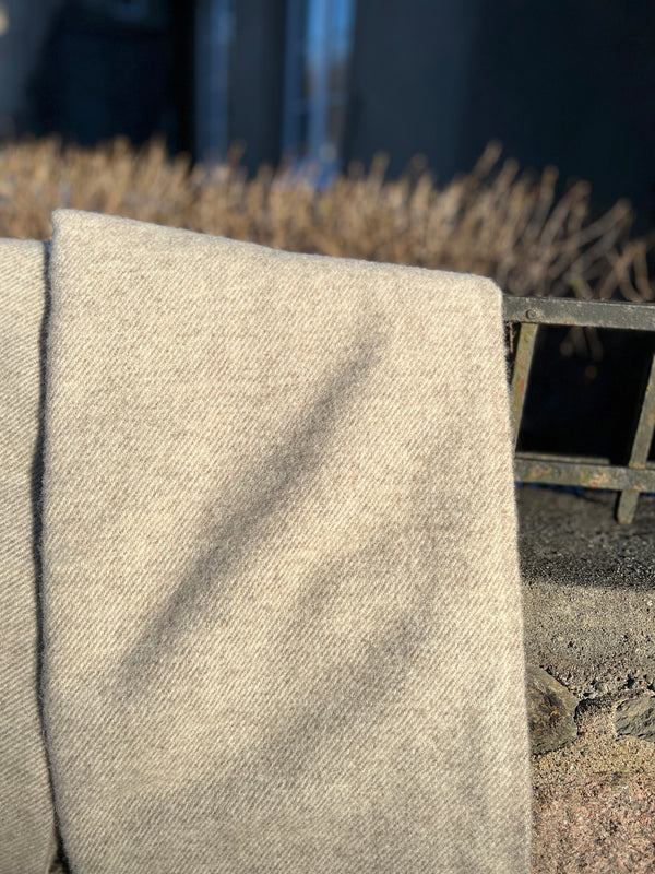Wool blanket, Beige