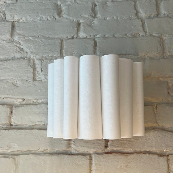 Wall scone linen white