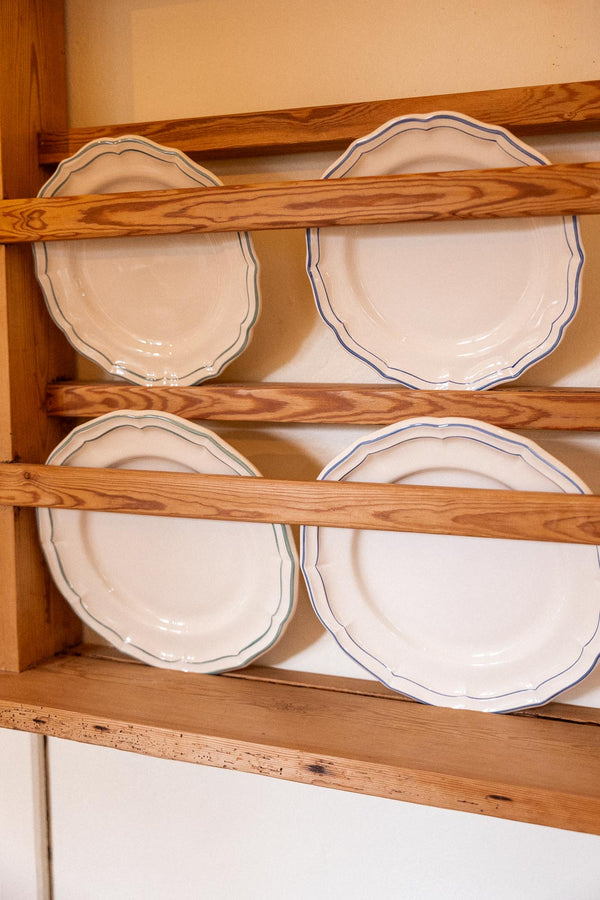 Gien Les Filet Celadon, Breakfast Plate