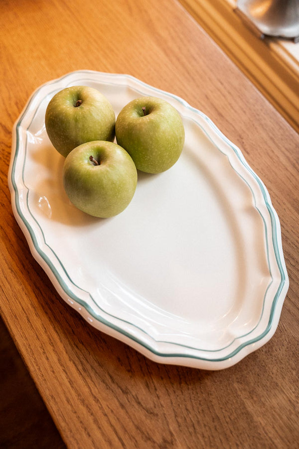 Gien Les Filet Celadon, Serving platter