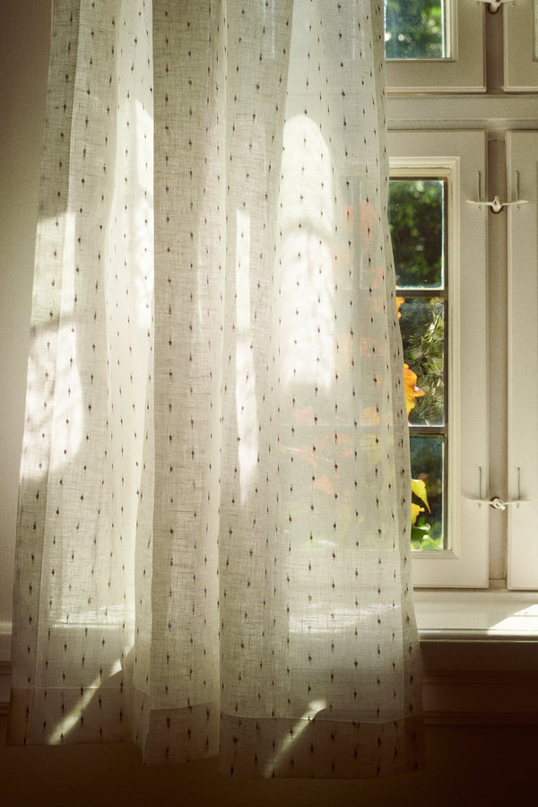 Helene Blanche Tekstil, Drop Voile Linen Ivory