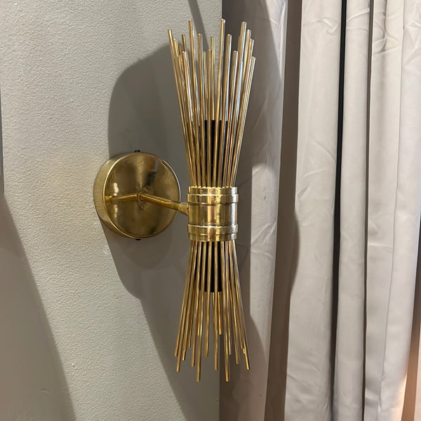 Art deco wall sconce brass