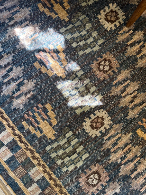 Håndvevd teppe, Blomst