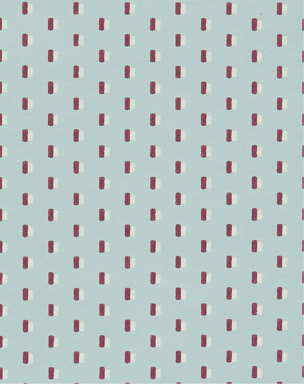 Helene Blanche Tapet, Cubism Blue Porcelain