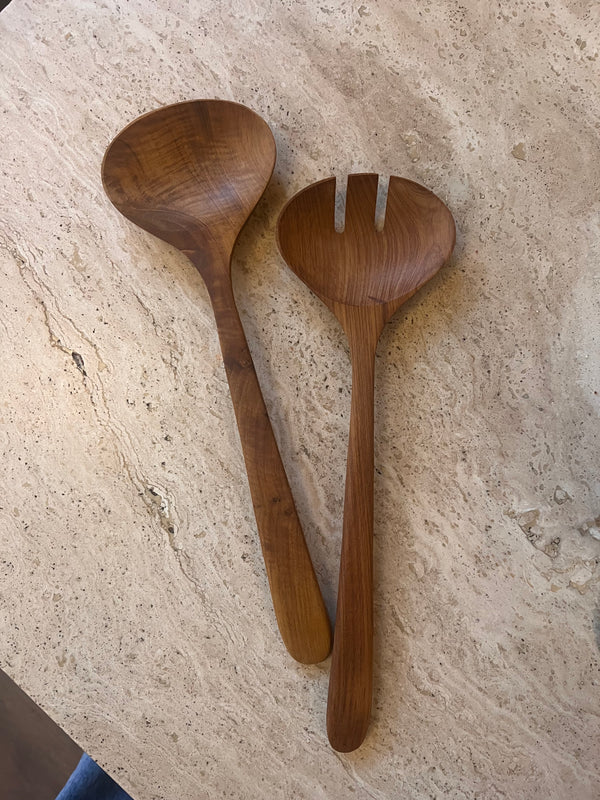 Salad cutlery pair
