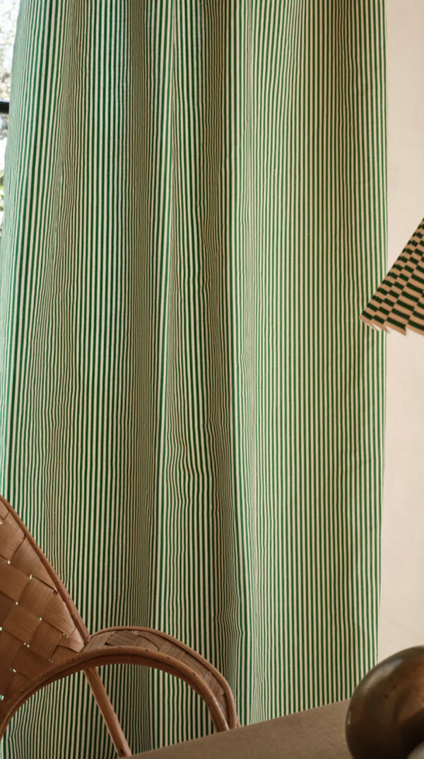 Helene Blanche Tekstil, Moiré Stripe Emerald