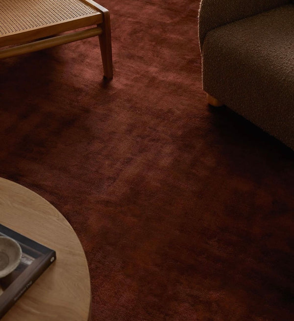 Custom Wool Rug Rust