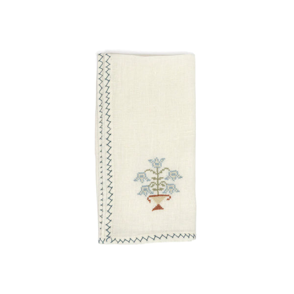 Tulip napkin, Light blue
