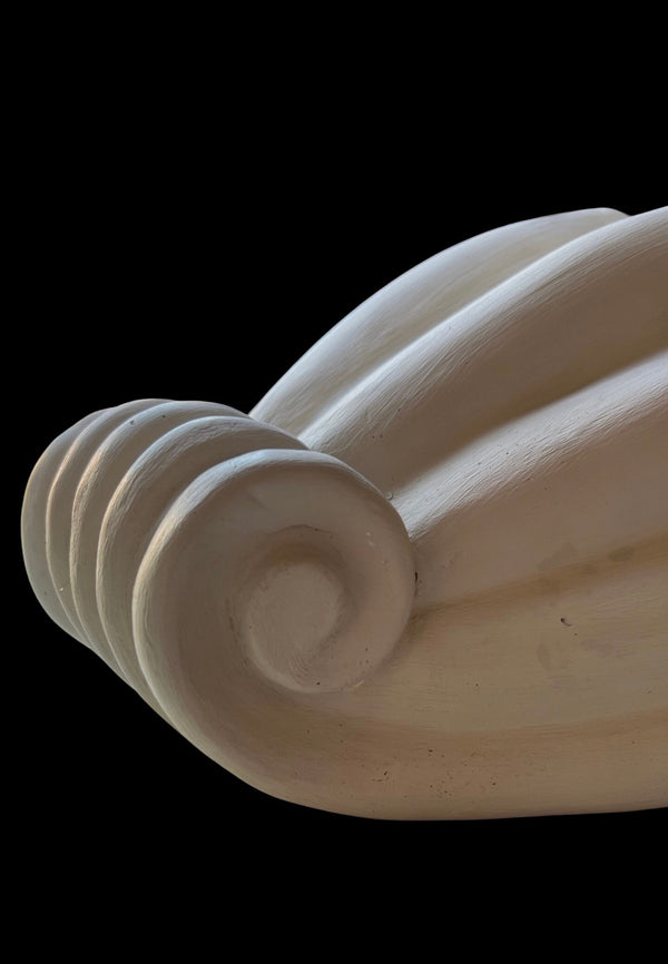 Shell wall lamps in plaster