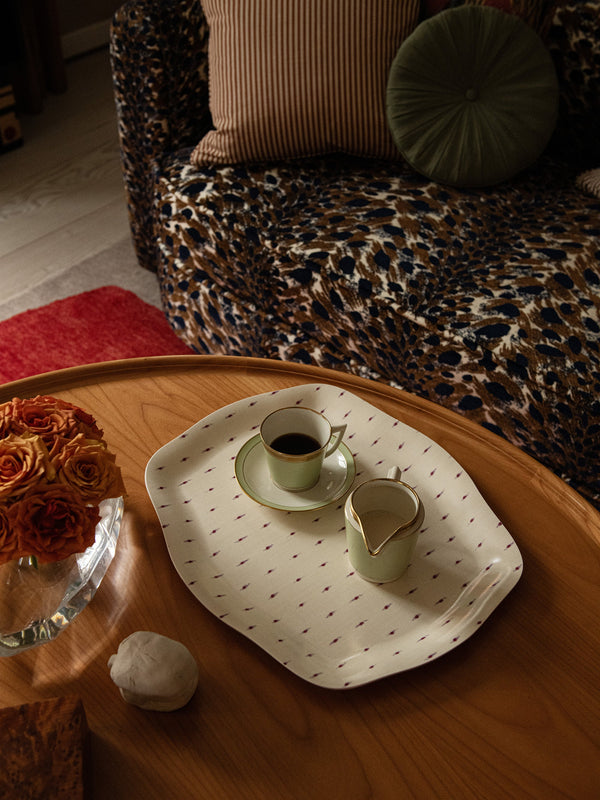 Helene Blanche Serveringsbrett, Drop Rose