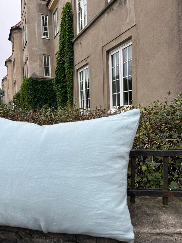 Linen cushion, Light blue 40x60