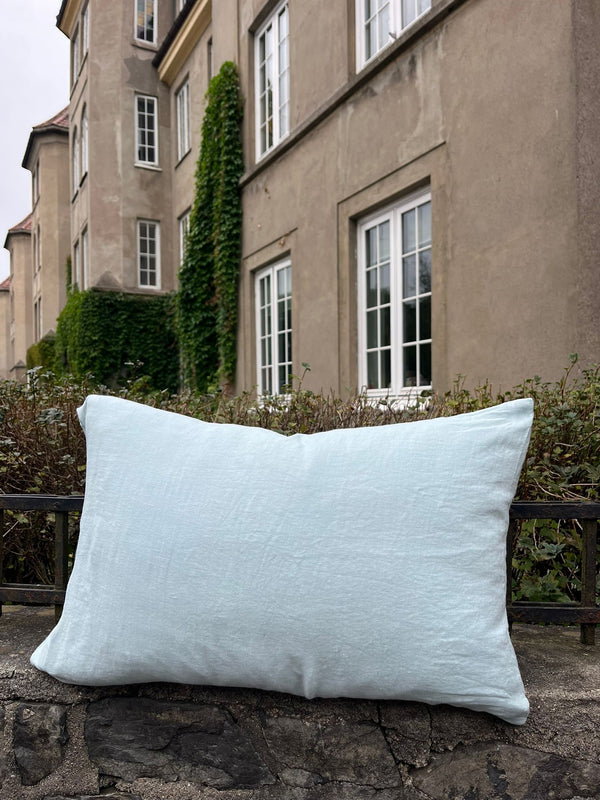 Linen cushion, Light blue 40x60