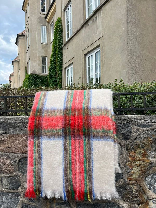 Wool plaid with checks