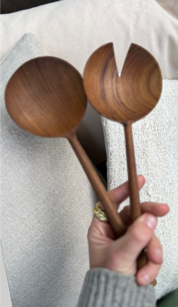 Salad cutlery pair