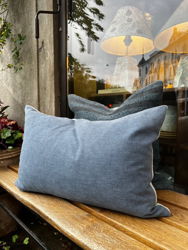 Tailored linen cushion