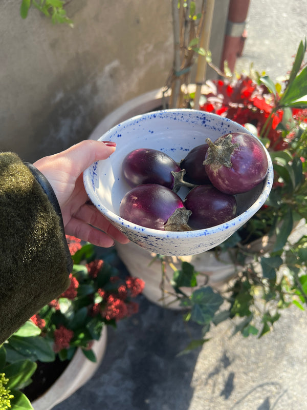 Spettet liten skål håndlaget