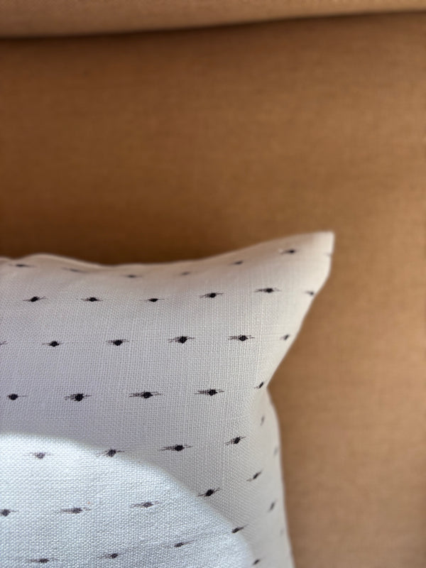 Helene Blanche cushion, Drop Charcoal 30x50