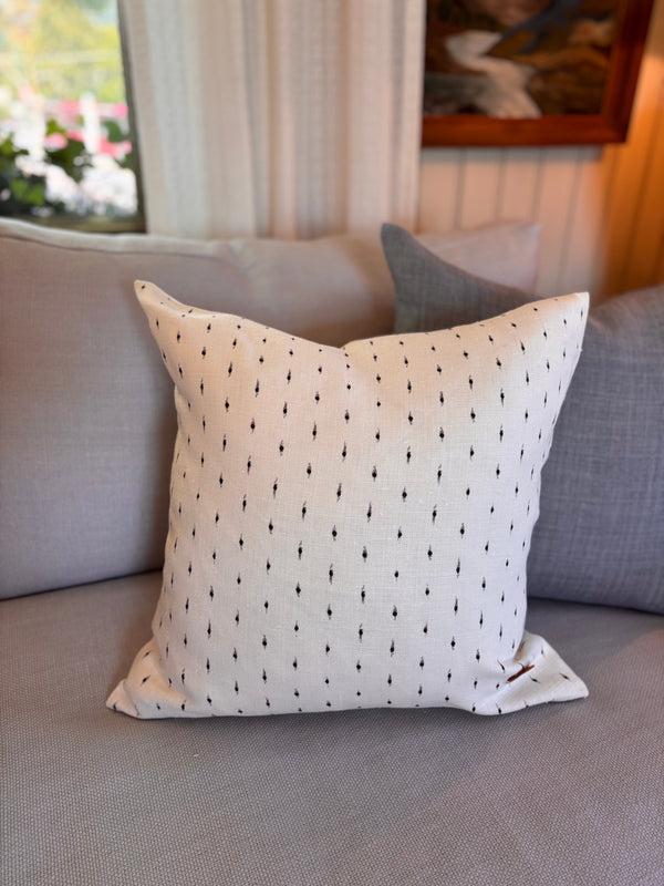 Helene Blanche cushion, Drop Charcoal 50x50