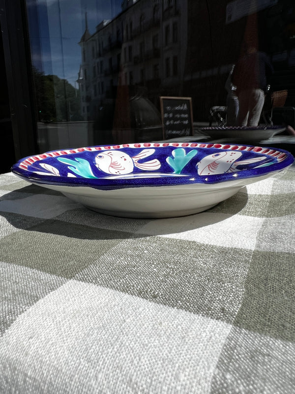 Amalfi Tableware Blue Fish