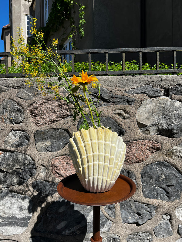 "The Seashell Vase" av Vicke Lindstrand, Hvit