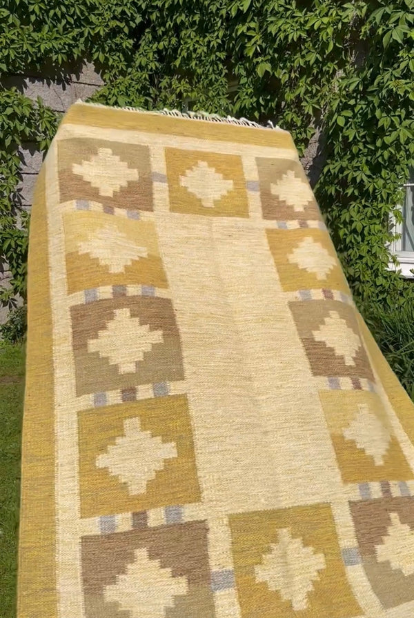 Rolakan Vintage Carpet Yellow