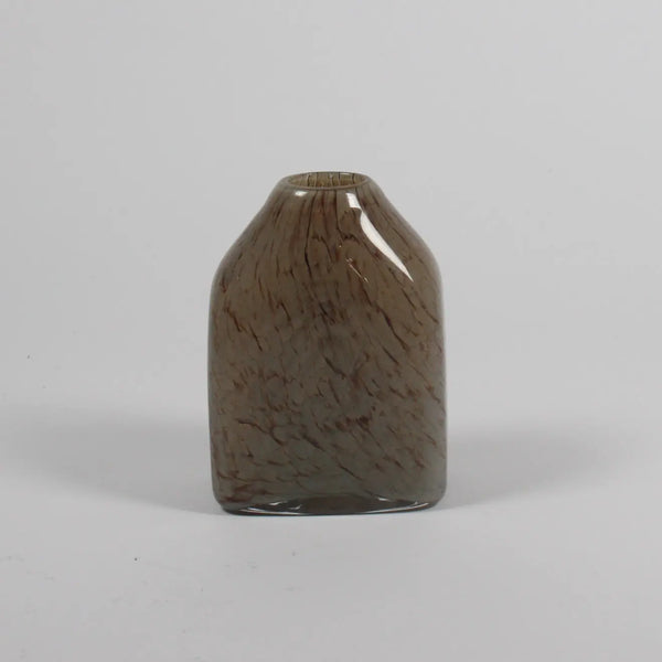 Small Glass vase taupe
