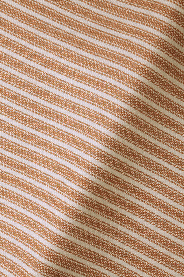 Rose Uniacke Tekstil, Heavy Weight Linen Ticking Rum and Raisin