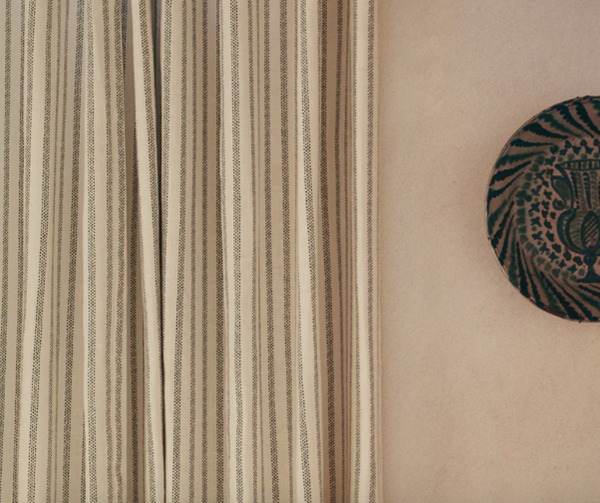 Helene Blanche Tekstil, Polka Stripe Creme-Noir