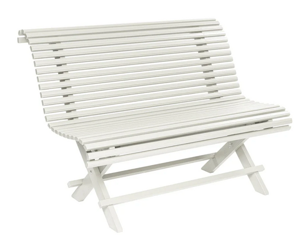 Sundborn hagebenk Perlegrå 125 cm