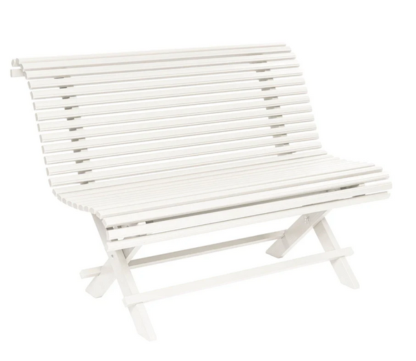 Sundborn hagebenk Varmhvit 125 cm