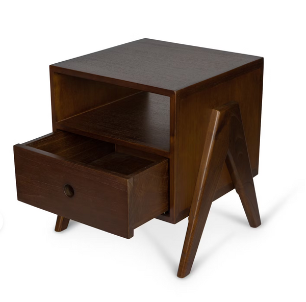 Bedside Table Dark Brown