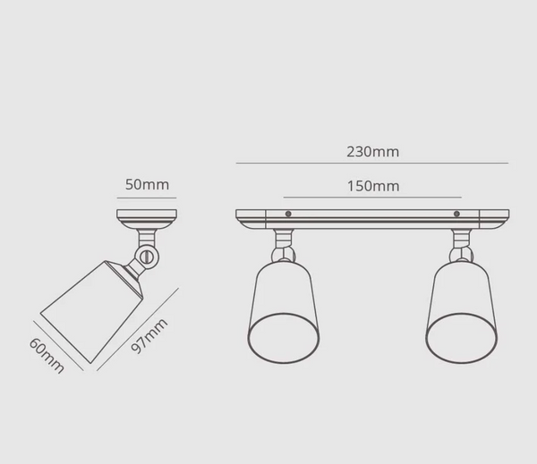 Double spot polished nickel 50mm