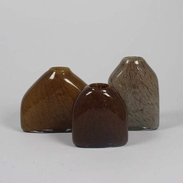 Small Glass vase taupe