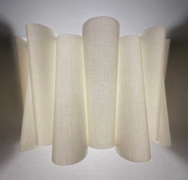 Wall scone linen white
