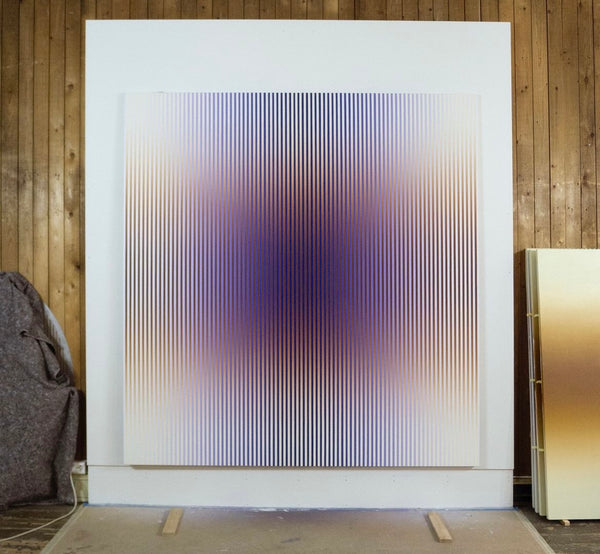 Paul Hellsegg LUX Violet Painting