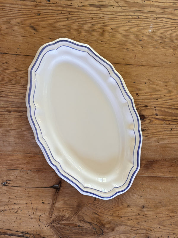 Gien Les Filet Bleu, Serving Platter