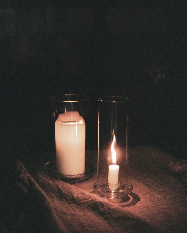 Gilly glass lantern for chandelier