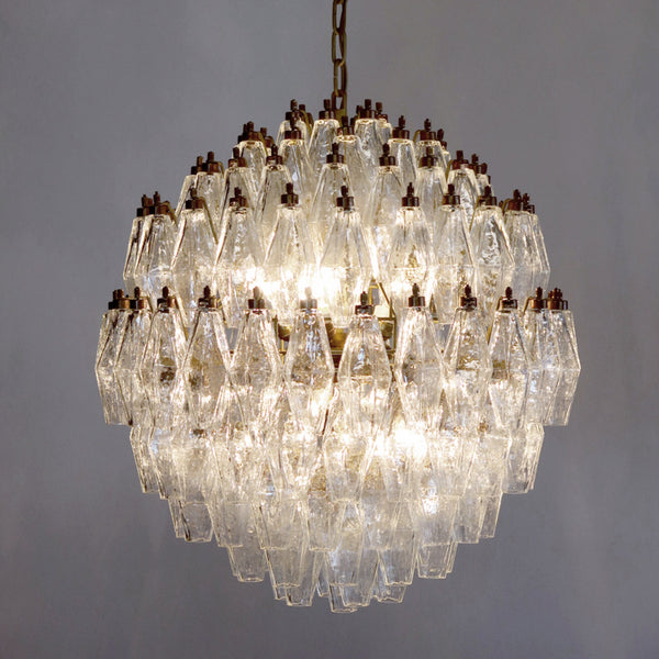 Murano poliedri Candelier with 140 poliedri