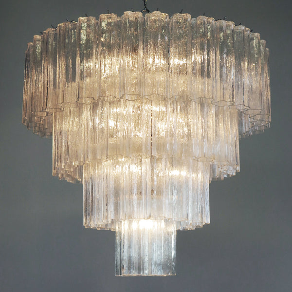 Murano Glass Tiered Chandelier with 78 glasses