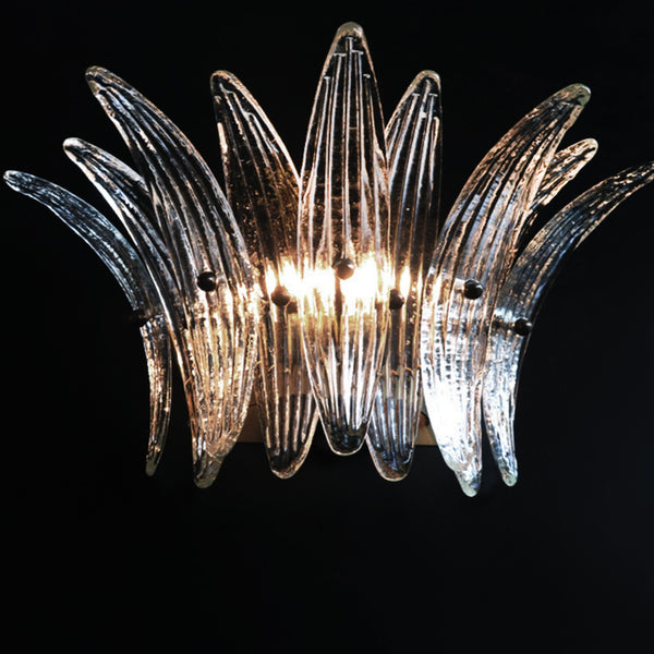 Pair of Murano Palmette Wall Lights