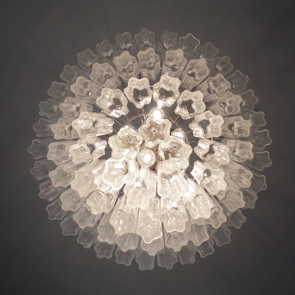 Murano Glass Tiered Chandelier with 78 glasses